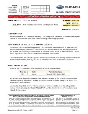 ATTENTION: GENERAL MANAGER PARTS MANAGER Initial in .